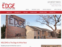 Tablet Screenshot of edgeatwhiterock.com